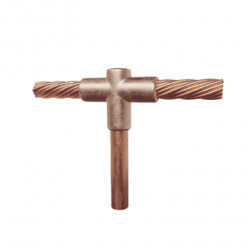 Molde para soldadura exotermica Tipo T, Tope de varilla 5/8 in. a Cabl