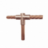 Molde para soldadura exotermica Tipo T, Tope de varilla 5/8 in. a Cabl