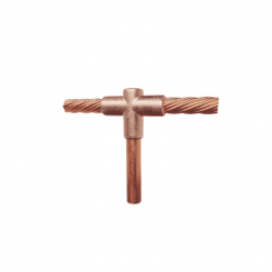 Molde para soldadura exotermica Tipo T, Tope de varilla 5/8 in. a Cabl