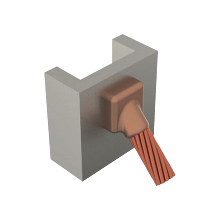 Molde para soldadura Exotermica de superficie Vertical a cable 1/0 Awg