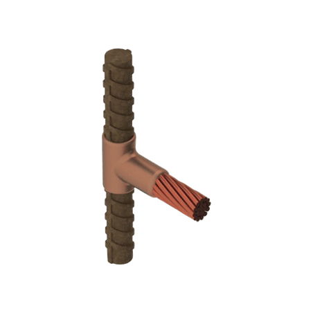 Molde para Soldadura exotemica para cable Horizontal cal. 2/0 a Varill