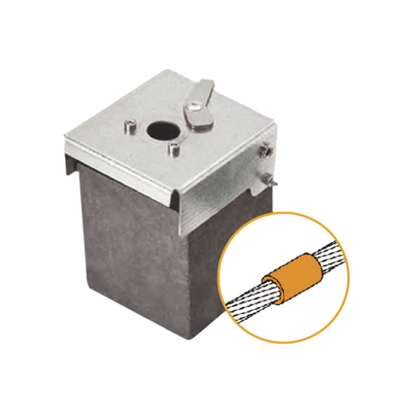 Molde de grafito vertical unión lineal de cable 2/0 AWG (pasante) con