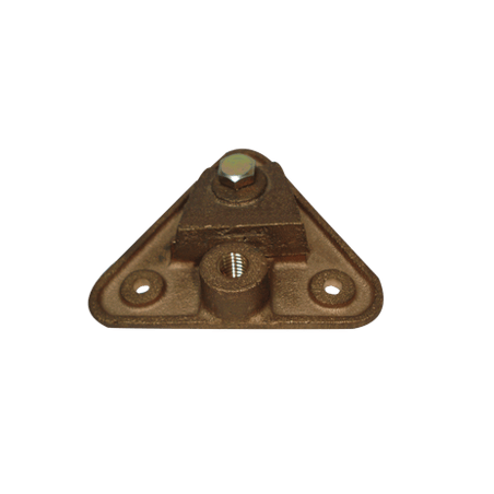 Base Triangular para Punta Pararrayo Maciza.