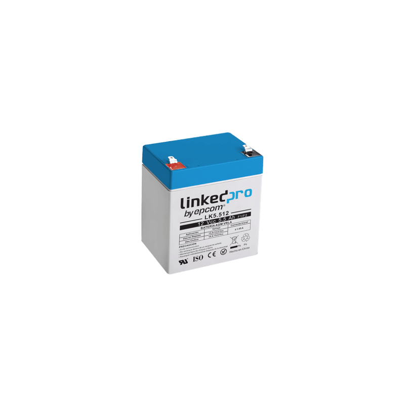 Batería 12 V / 5.5 Ah / UL / Vida útil promedio 5 años / Tecnología AG