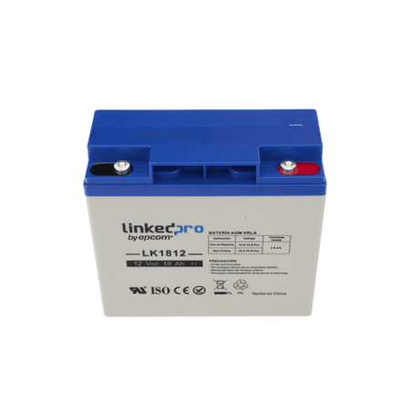 Batería 12 V / 18 Ah / UL / Tecnología AGM / Vida útil promedio de 5 a