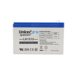 Batería 12 V / 12 Ah / UL / Tecnología AGM / Vida útil promedio de 5 a