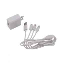 Cargador de pared USB de 5 Vcc 2A / Multi-puertos / USB-C / Micro USB
