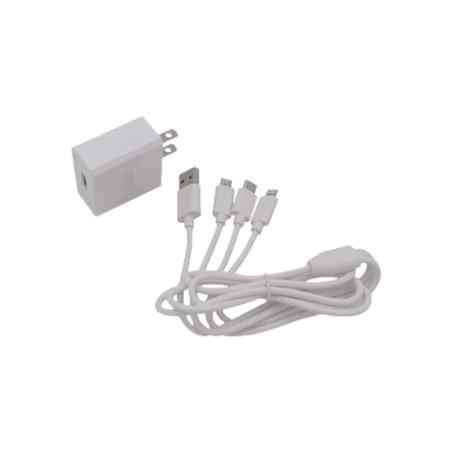 Cargador de pared USB de 5 Vcc 2A / Multi-puertos / USB-C / Micro USB