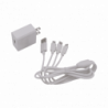 Cargador de pared USB de 5 Vcc 2A / Multi-puertos / USB-C / Micro USB