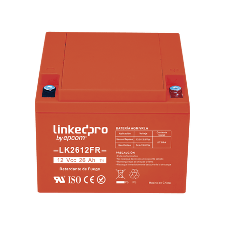 Batería 12 V / 26 Ah / UL / Tecnología AGM-VRLA / Vida útil promedio d