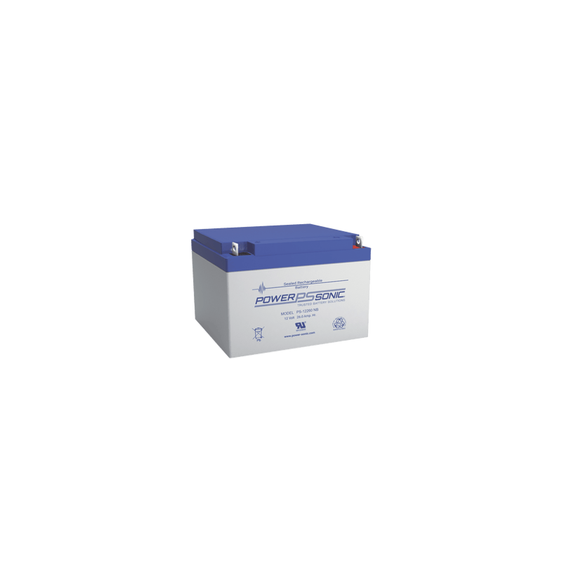 Batería 12V, 26AH, Para Respaldo, Tecnologías AGM/VRLA, 5 Años Vida Út