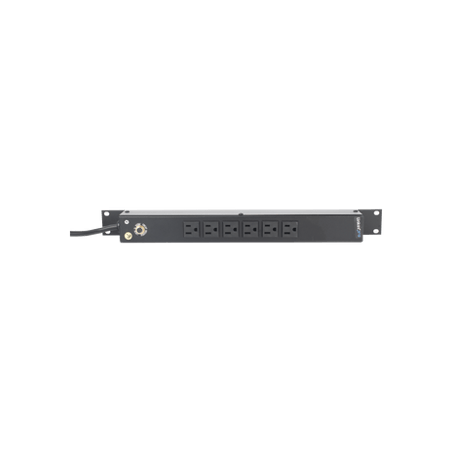 Tomacorriente Horizontal (PDU) de 6 Contactos (NEMA 5-15R) Rack 19 1UR
