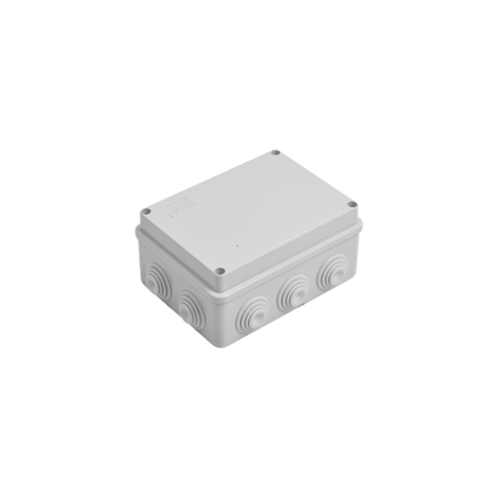 Caja de derivación de PVC Auto-extinguible con 10 entradas, tapa atorn