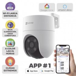 Camara PT WiFi / 2 Megapixel /  Cobertura 360Â° / DetecciÃ³n humana / Se