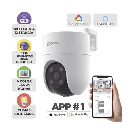 Camara PT WiFi / 2 Megapixel /  Cobertura 360Â° / DetecciÃ³n humana / Se
