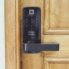 Cerrojo ElectrÃ³nico con Manija para Puerta de Madera/ Huella/ Contrase