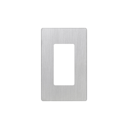 Placa de pared 1 espacio, diseÃ±o tipo metÃ¡lico, para atenuador (dimmer