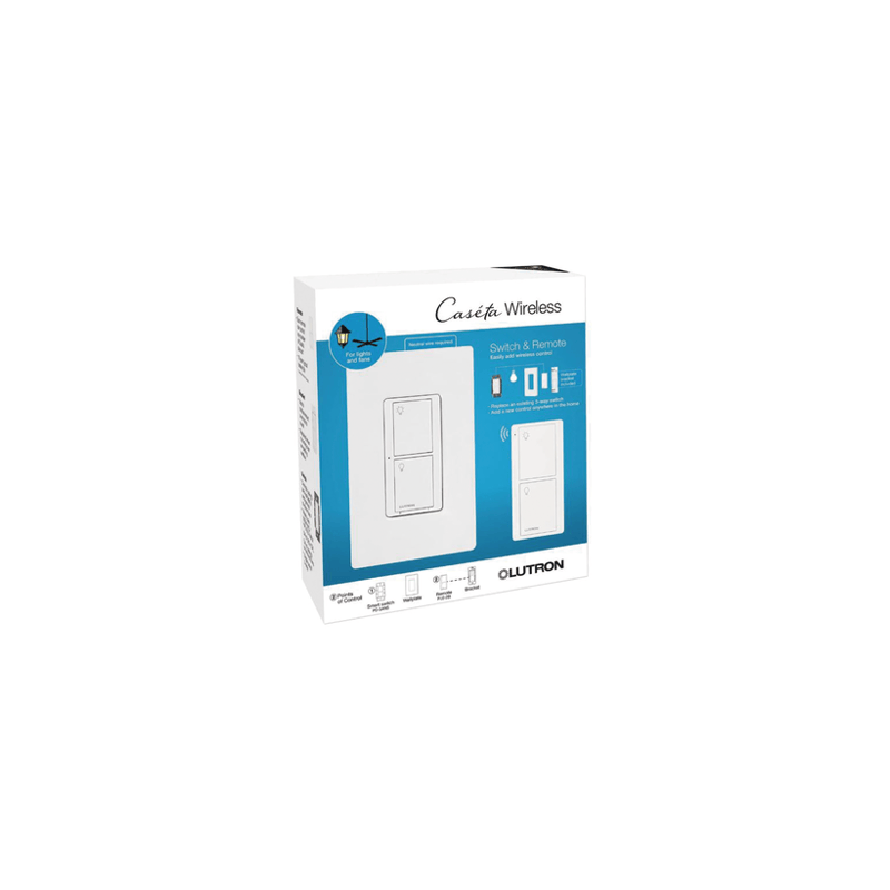 (Caseta Wireless) Kit, Apagador, base para empotrar en pared el contro