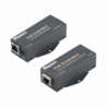 Kit de Extensor PoE/PoE, Hasta 610 Metros (2000 ft) con Cable Cat5e o