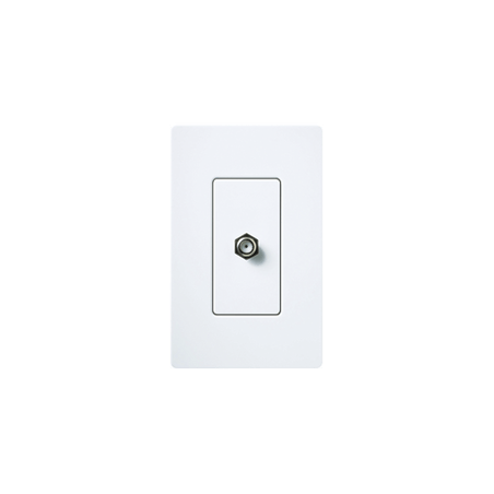 Adaptador de cable coaxial, de pared para cable de TV.