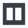 Placa de pared 1 espacio, para atenuador (dimmer), apagador Ã³ control