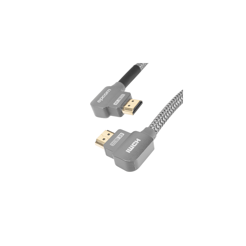Cable HDMI Angulo 90º 1m  Alta Definición  Version 2.0  Alta velocidad
