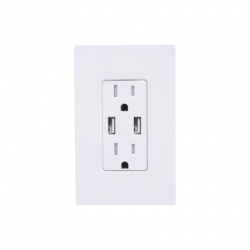 TOMACORRIENTE 15 AMP CONECTOR USB