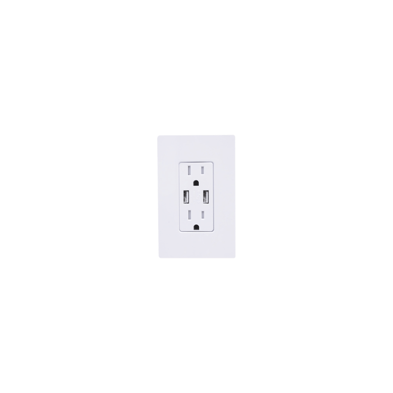 TOMACORRIENTE 15 AMP CONECTOR USB