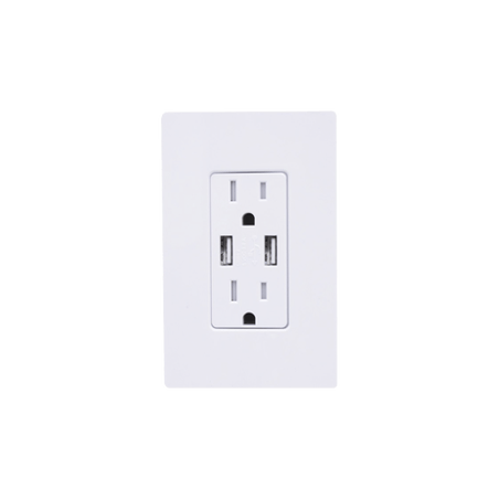 TOMACORRIENTE 15 AMP CONECTOR USB