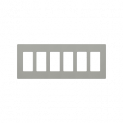 Placa de pared para 6 espacios