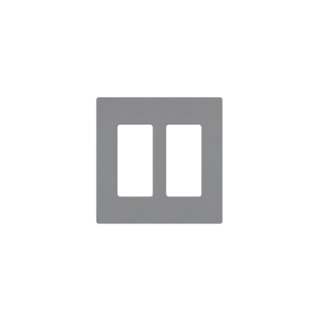 Placa de pared 2 espacio, para atenuador (dimmer), switch Ã³ control re