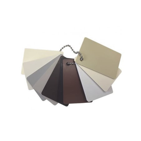 Muestrario, de colores con acabados Matte para los atenuadores, teclad