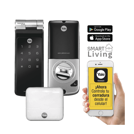 Kit de Hub con Cerradura YDF40A: CÃ³digo, Biometria y apertura Smartpho