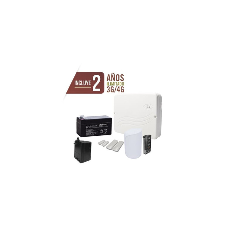 KIT Alarma Cloud HÃ­brido/Comunicador 4G Lte Integrado/8 Zonas Cableada