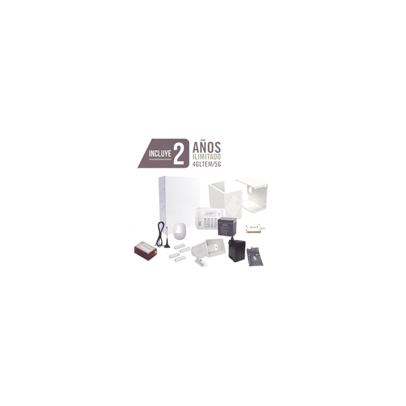 KIT de Alarma con 2 AÃOS de ComunicaciÃ³n Ilimitada 4GLTEM / 5G