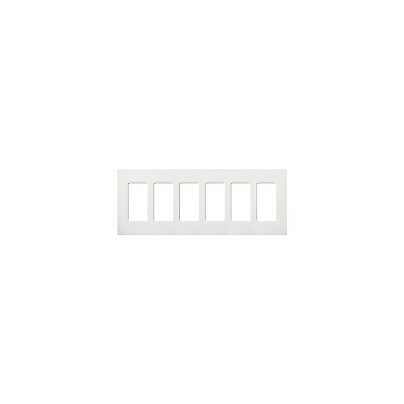 Placa 6 espacios pata dimmer o apagadores Lutron