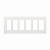 Placa 6 espacios pata dimmer o apagadores Lutron