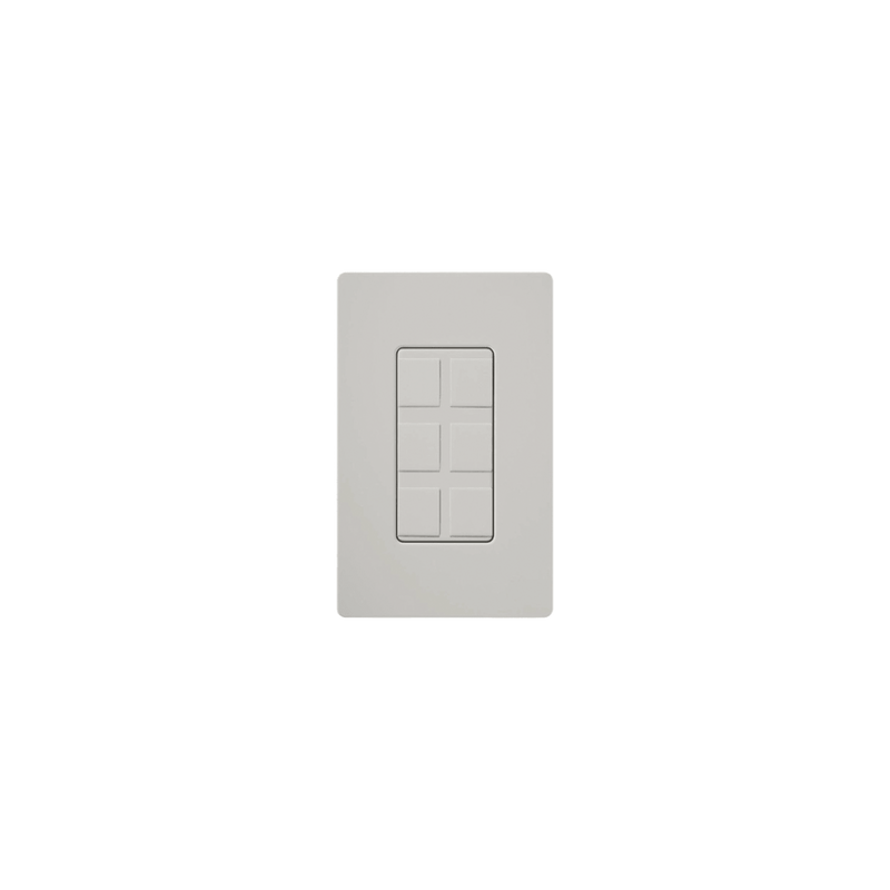 Caja de pared para varios contactos de red o tel, 6 mini espacios