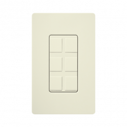 Caja de pared para varios contactos de red o tel, 6 mini espacios