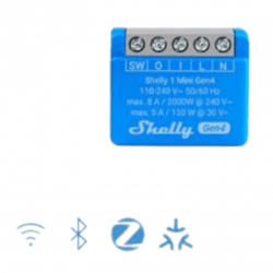 Mini Interruptor inteligente con Wi-Fi 2.4 / contacto seco /1 canal 8A