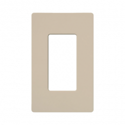 Placa de pared 1 espacio, para atenuador (dimmer), apagador Ã³ control