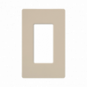 Placa de pared 1 espacio, para atenuador (dimmer), apagador Ã³ control