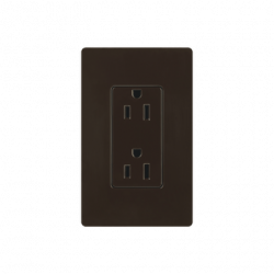 TOMACORRIENTE 120V/15A COLOR CAFE