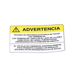 Etiqueta de Videovigilancia en Vinil Adhesivo Mate / Paquete con 10