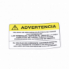 Etiqueta de Videovigilancia en Vinil Adhesivo Mate / Paquete con 10