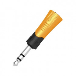Conector Estéreo  1/4in - Jack de 3.5 mm  Adaptador de Carcasa de Plas