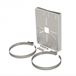 Montaje universal galvanizado para instalación de cámaras en poste 2 a