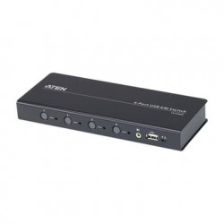Switch KM USB 4 Puertos  Boundless Switching  RS232  Controla 4 Comput