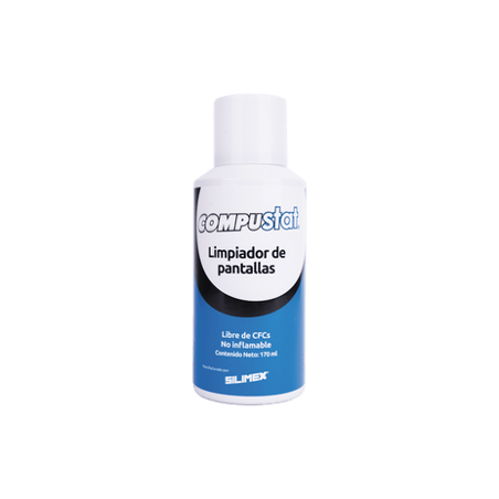 Limpiador de pantallas y cámaras, protector anti-estático en aerosol,