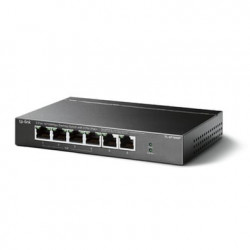 Switch PoE no Administrable de escritorio / 6 puertos 10/100 Mbps / 4